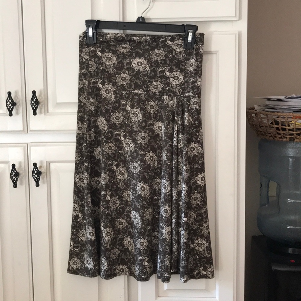 Brown and cream skirt